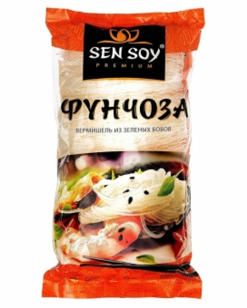Фунчоза лапша бобовая, стеклянная Sen Soy Premium 200г (Китай)