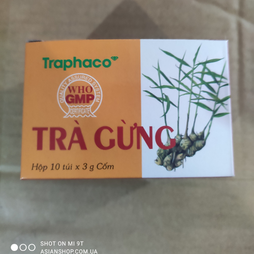 Лечебный Вьетнамский чай с имбирём растворимый Thông tin Trà Gừng Quế 30г (Вьетнам)