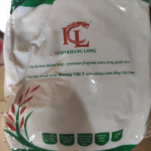 Органический рис Жасминовый Gao Khang Long Высокого качества 5кг (Вьетнам)