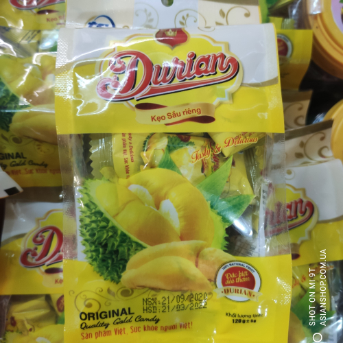 Желейные конфеты со вкусом дуриана