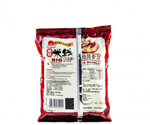 Рисовая Лапша Hezhong Rice Noodle Flavor со вкусом жареных ребрышек 105г (Китай)
