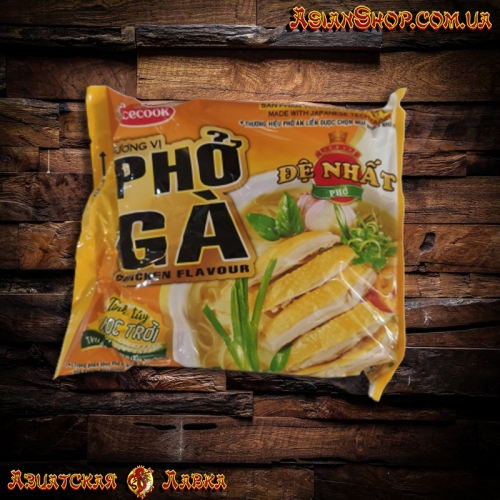 Лапша с курицей  De Nhat, 65 г, Вьетнам