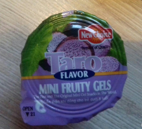 Цукерки "New Choice" фруктове желе зі смаком Таро із соком та шматочками фруктів 600г (В'єтнам)