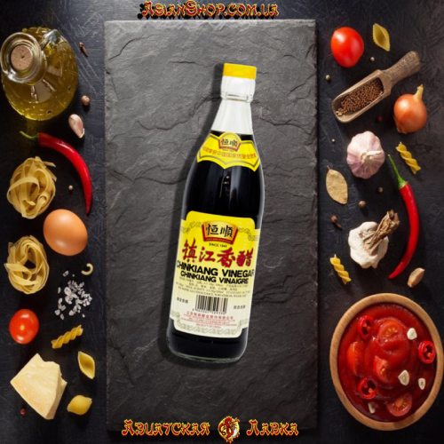 Китайский рисовый уксус (темный) Чинкиангский 550ml (Китай)