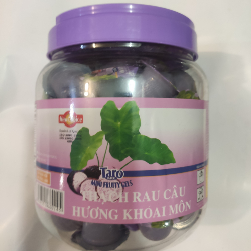 Конфеты "New Choice" фруктовое желе со вкусом Таро с соком и кусочками фруктов. 1000г (Вьетнам)