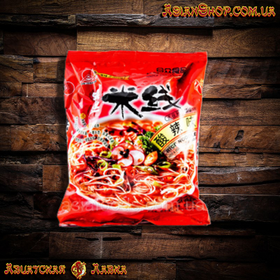 Рисовая Лапша Hezhong Rice Noodle Flavor кисло-острая 115г (Китай)