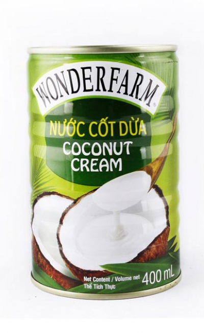 Кокосовий Крем натуральний Wonderfarm Coconut Cream 400ml