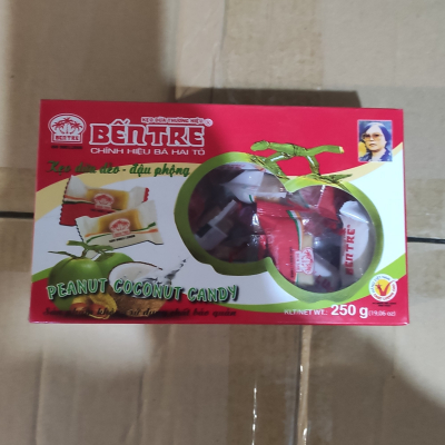 Кокосовые натуральные конфеты Bentre 250г c Арахисом (Вьетнам)