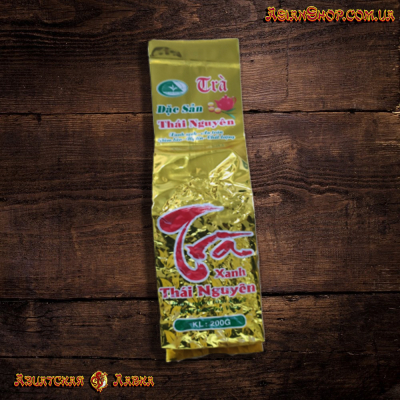 В'єтнамський зелений чай (преміум класу) Dac Sun Tan Cuong Thai Nguyen (Вакуум) 200г