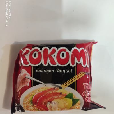 Лапша остро-кислая с креветками кокоми 65г