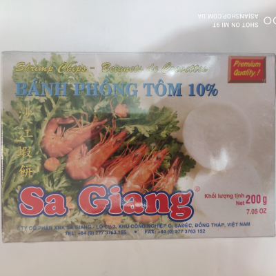 Рисові чіпси з креветками SA GIANG 200г (В'єтнам)