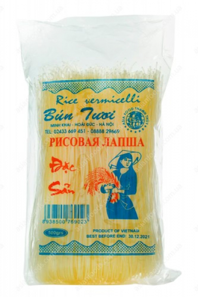 Рисовая лапша тонкая BUN TUOI 500г