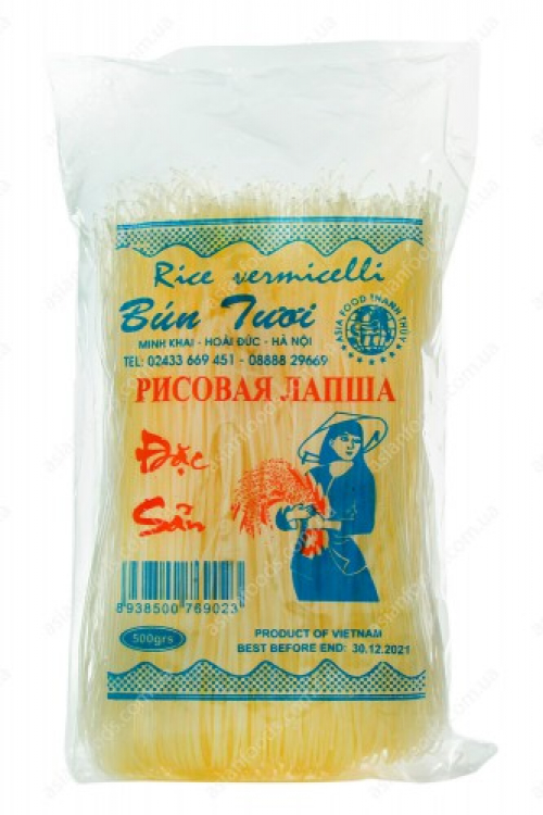 Рисовая лапша тонкая BUN TUOI 500г